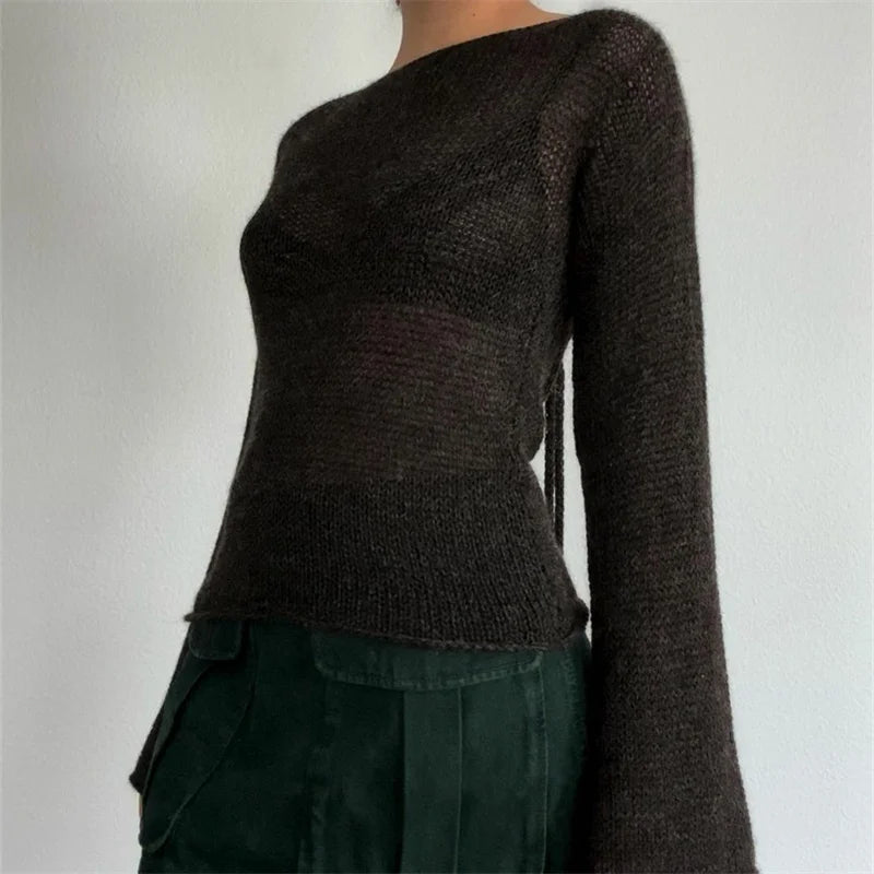 pull-chinois-col-bateau-uni-tricot