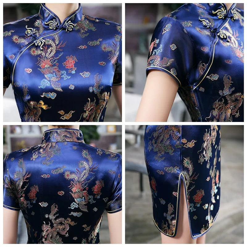 cheongsam-robe-courte-dragon