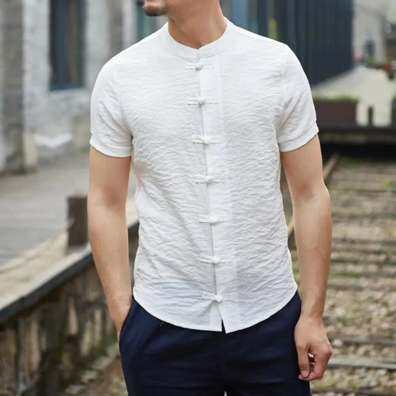 chemises-chinoises-hommes-courtes-slim