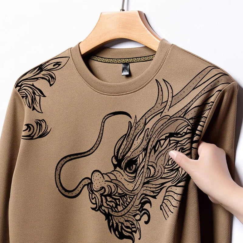 pull-chinois-col-rond-imprim-dragon