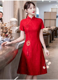 cheongsam-robe-qipao-col-montant-courtes