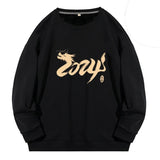 pull-chinois-imprim-dragon-col-rond