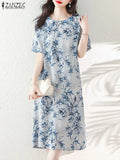 cheongsam-robe-fleurs-mi-longue