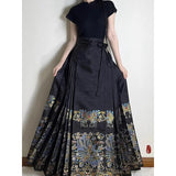 Robe Chinoise Traditionnelle Noire