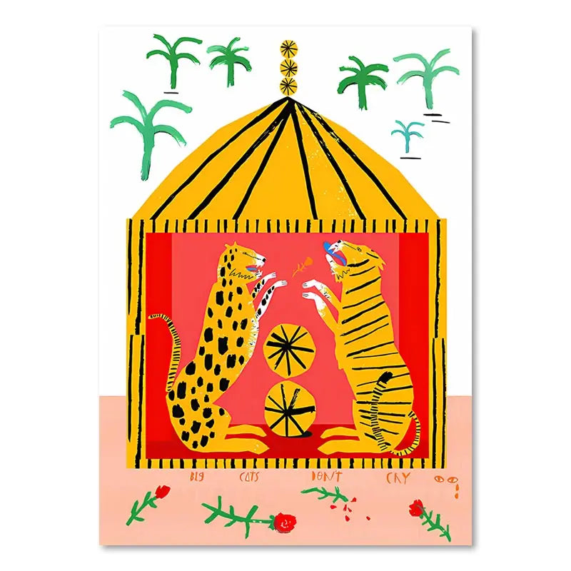 tableau-chinois-jungle-tropicale