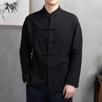 chemises-chinoises-hommes-veste-cardigan