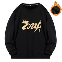 pull-chinois-imprim-dragon-col-rond