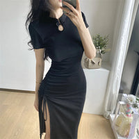robe-chinoise-noire-manches