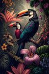 tableau-chinois-animaux-plantes