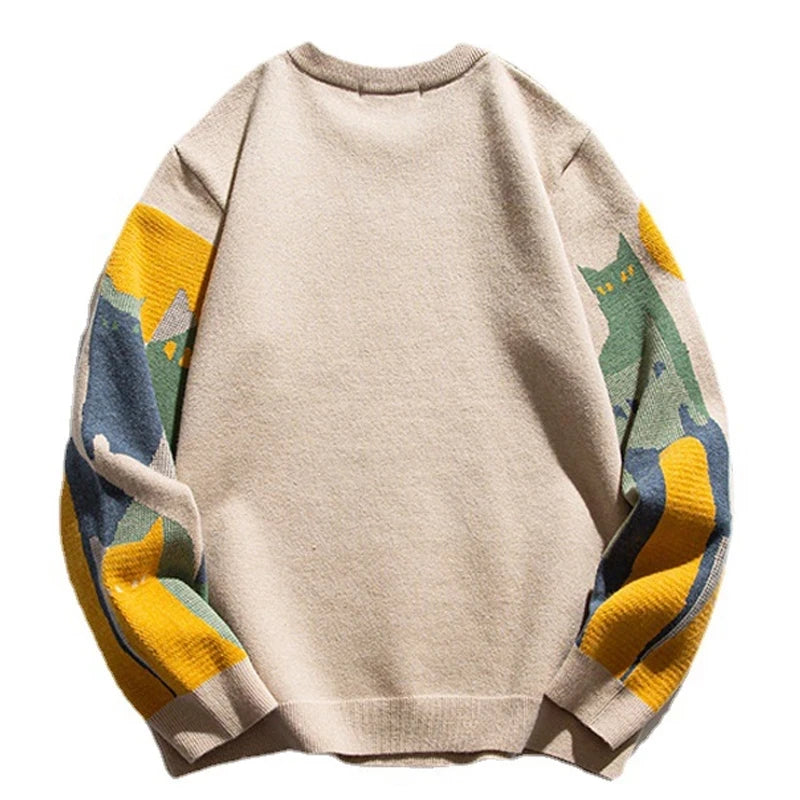 pull-chinois-tricot-hiver-chat