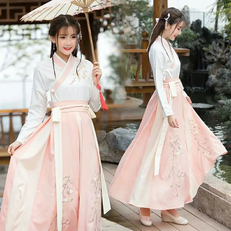 Costume Hanfu Femme Étudiante