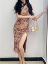 cheongsam-robe-longue-fleurie
