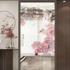 abat-jour-chinois-rideau-peinture-paysage-chinois
