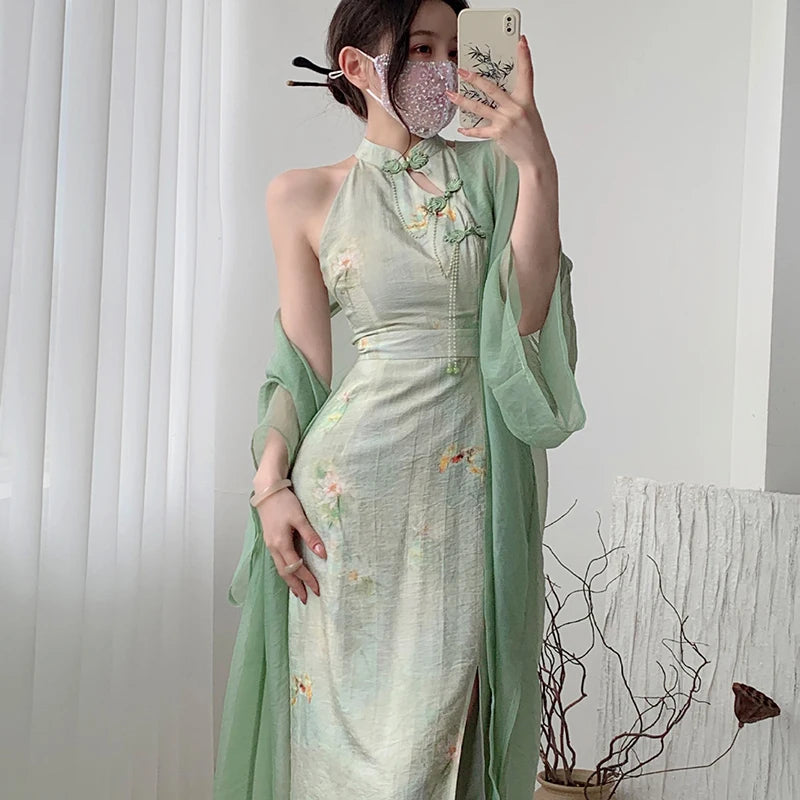 robe-chinoise-fleur-traditionnelle-oriental