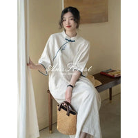 cheongsam-robe-col-manches-mi-longues