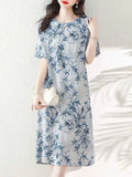cheongsam-robe-fleurs-mi-longue