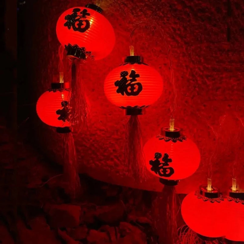 Lampion Chinois Guirlande Lumière LED
