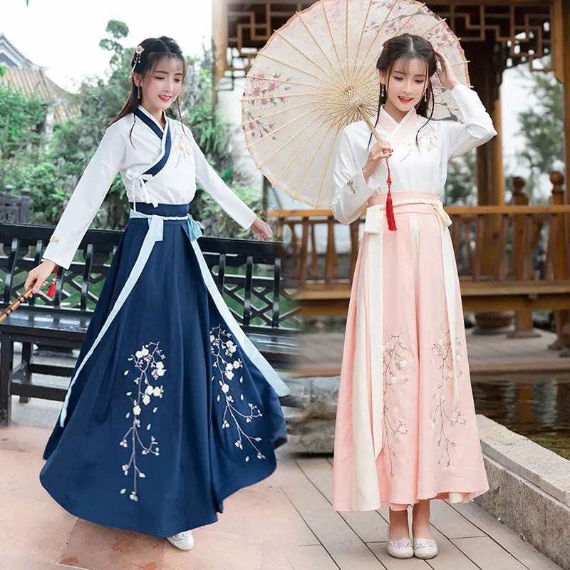 Costume Hanfu Femme Étudiante