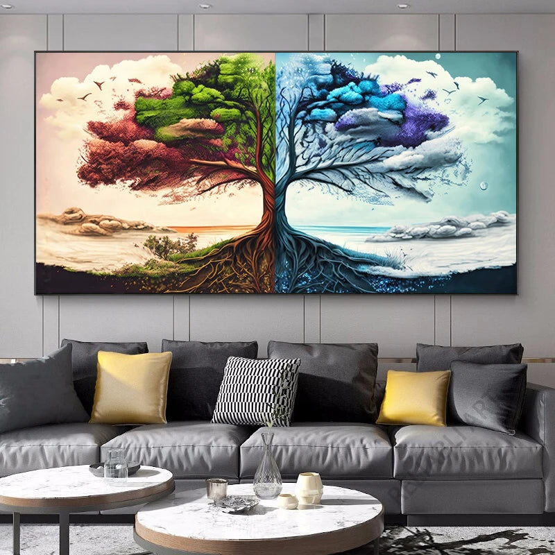 tableau-chinois-abstrait-arbre-de-vie
