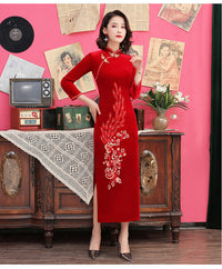 robe-chinoise-longue-velours