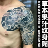 tatouage-dragon-chinois-herbes-art