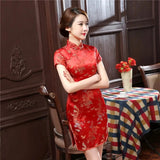 cheongsam-robe-courte-dragon