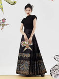 Robe Chinoise Traditionnelle Noire