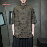 chemises-chinoises-hommes-soie-col-tang