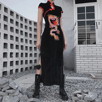 robe-chinoise-col-montant-dragon-gothique
