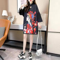 robe-cheongsam-imprim-e-manches-longues