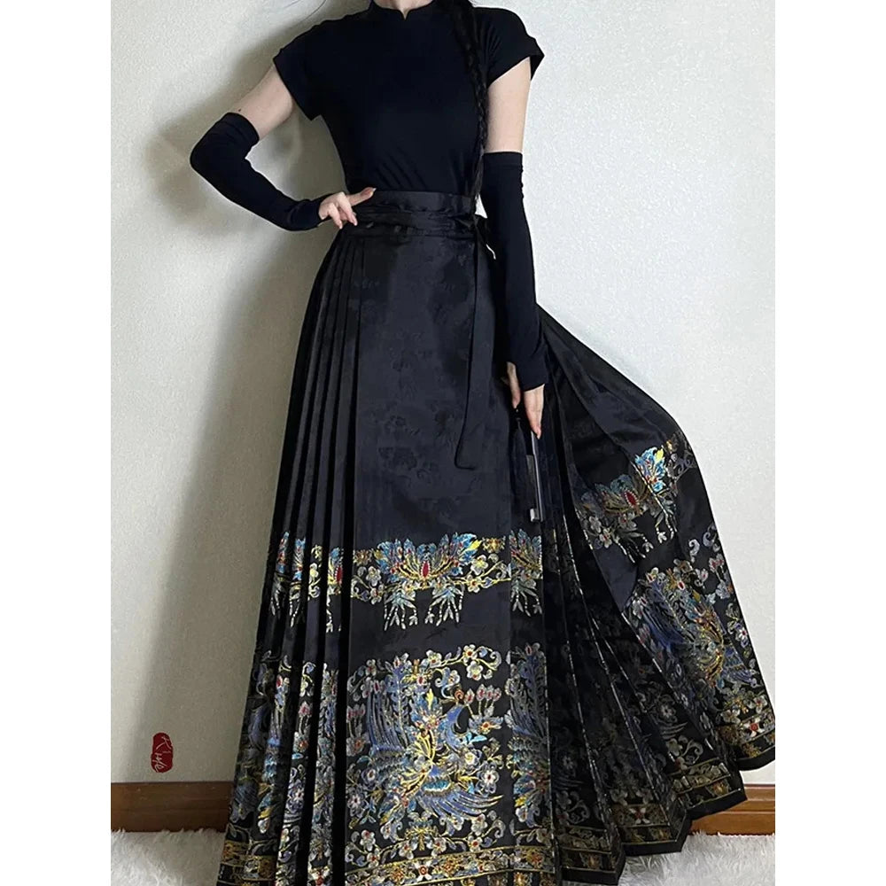 Robe Chinoise Traditionnelle Noire