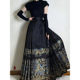 Robe Chinoise Traditionnelle Noire