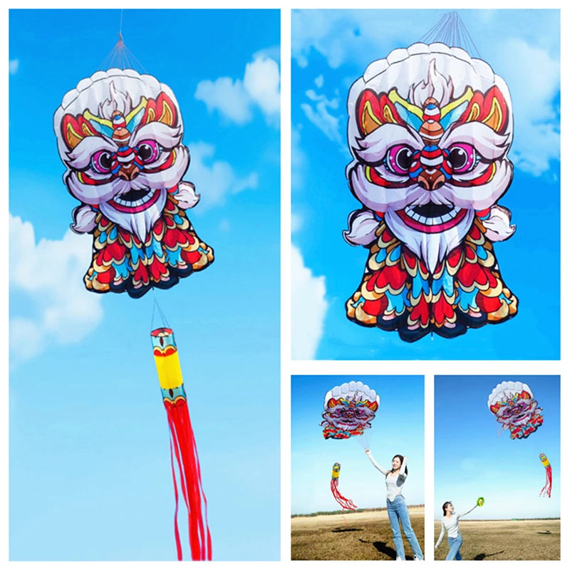 cerfs-volants-chinois-lion-parapente