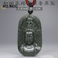 colliers-chinois-guanyin-jade-hetian-vert