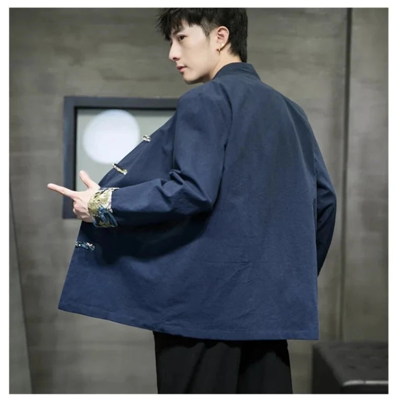 habit-chinois-veste-homme-lin-coton