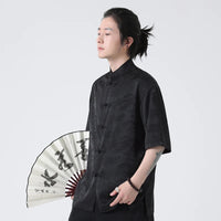 chemises-chinoises-hommes-soie-col-tang