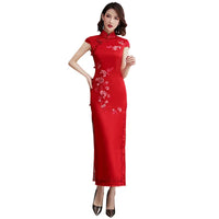 cheongsam-robe-longue-soie-dentelle