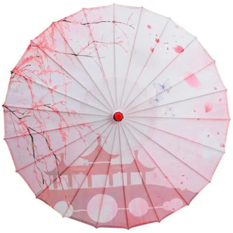 ombrelle-chinoise-soie-rose-fleurs