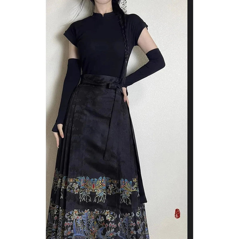 Robe Chinoise Traditionnelle Noire