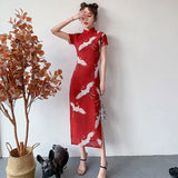 robe-cheongsam-imprim-court-slim