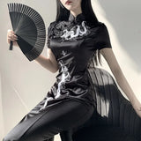 cheongsam-robe-longue-dragon