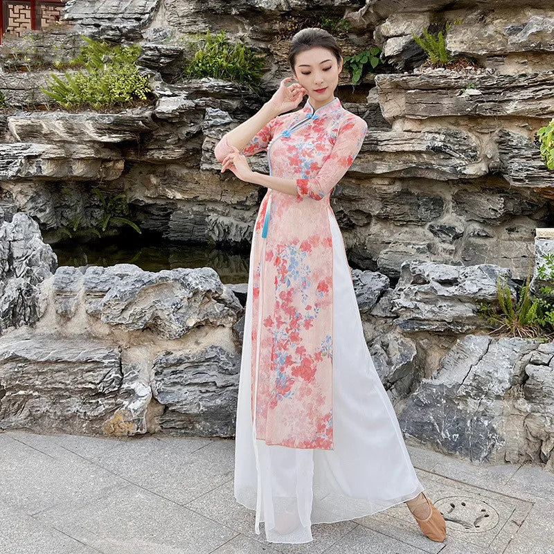 tenue-chinoise-robe-fluide-fente