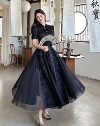 robe-chinoise-noire-style-qipao