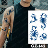 tatouage-dragon-chinois-totem-bleu
