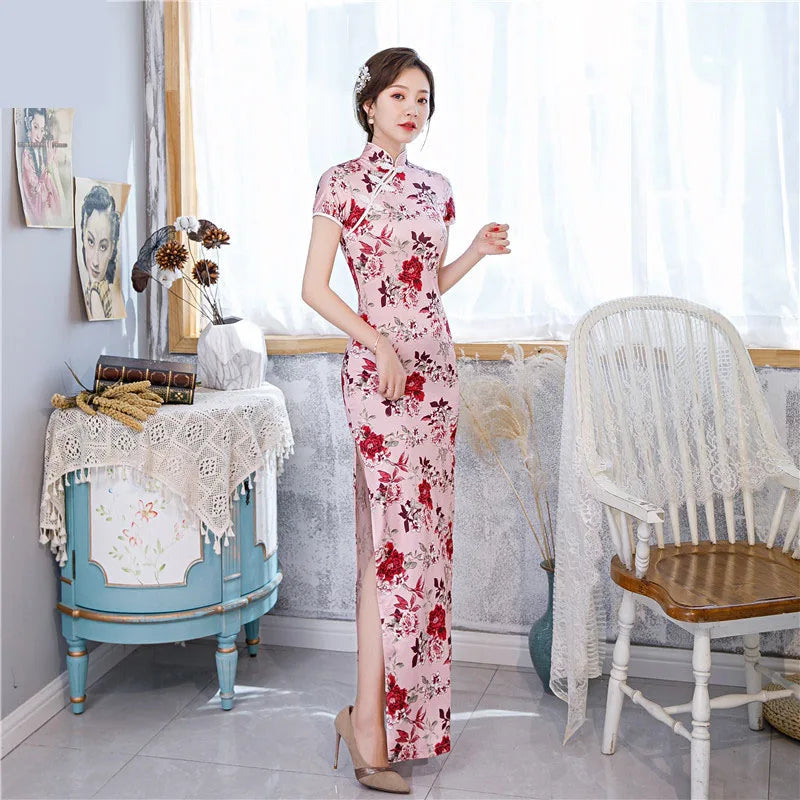 robe-chinoise-multicolore