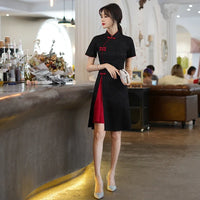 cheongsam-robe-qipao-col-montant-courtes
