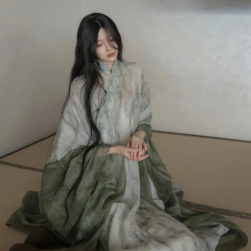 cheongsam-robe-manches-amples