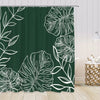 rideau-chinois-polyester-feuilles-palmier
