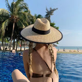 chapeaux-chinois-paille-avec-ceinture