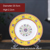 assiettes-chinoises-motif-fleuri